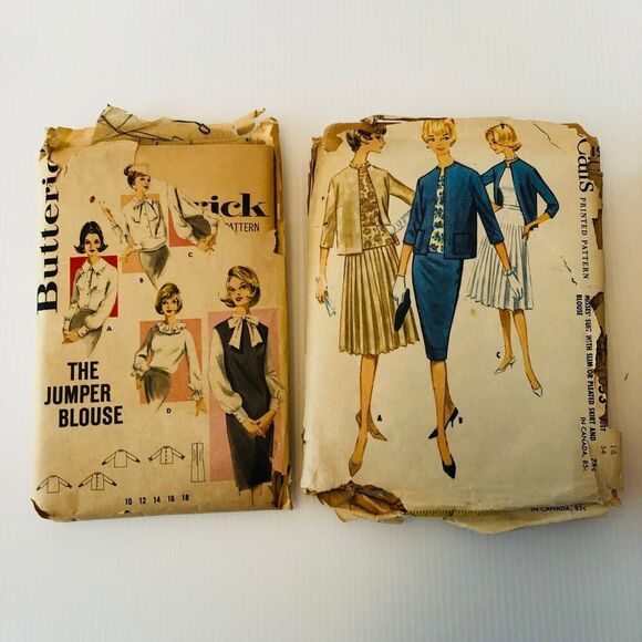 Vintage Sewing Patterns from the 60s Set of 4 - Picture 2 of 12